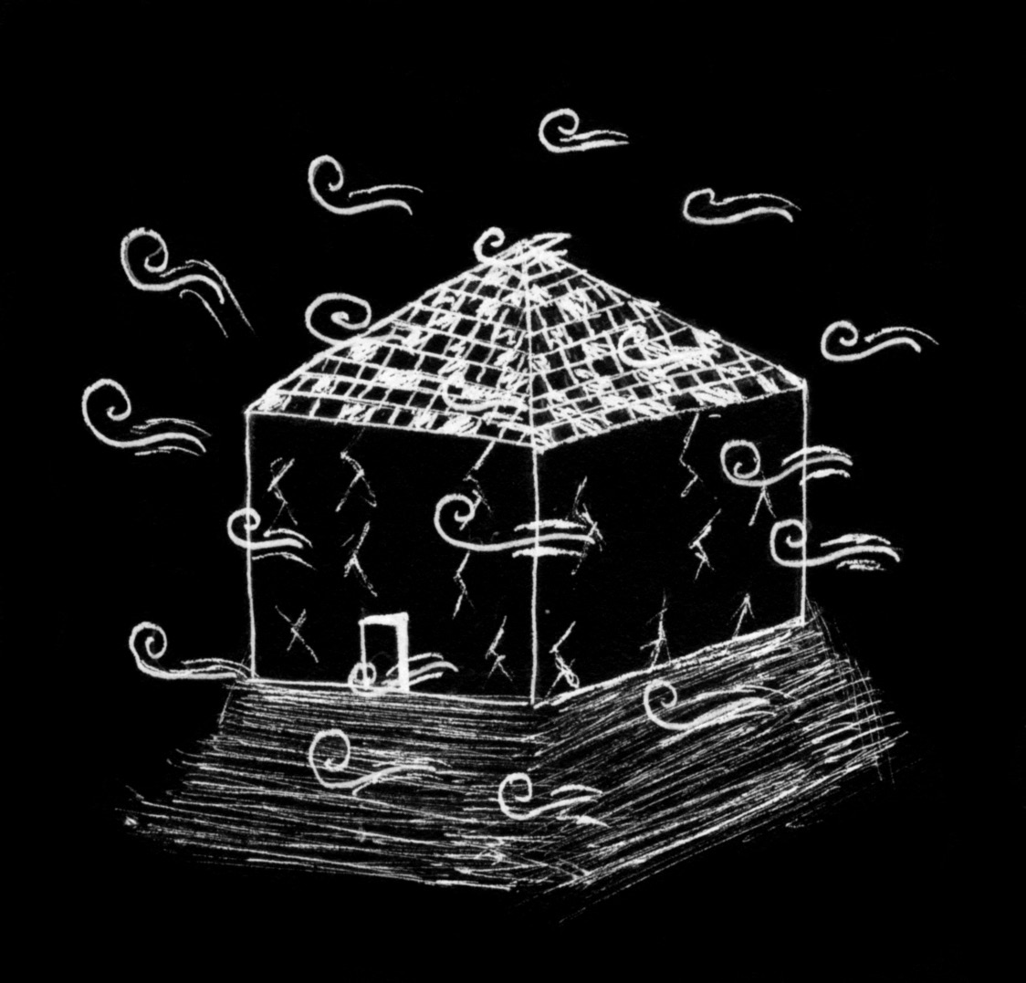Illustration — haunted house